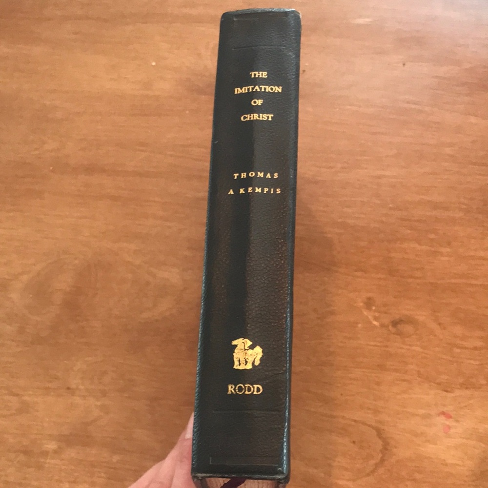 The Imitation of Christ - Black Leather-Bound Book by
